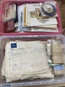 A good collection of c1700 to c1850s parchment indentures (some wax seals) inc Deeds by Married