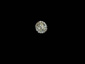 Loose diamond with certificate, the diamond 1.04 carats, colour J, clarity VS2.