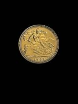 1982 gold half sovereign.