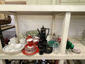 Portmeirion coffee set, Royal Standard tea set, Minton Ardmore table wares, Doulton teapot and jug,