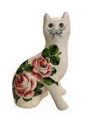 Weymss G Hill pottery cat, 18cm.