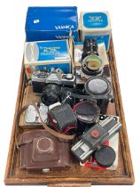 Collection of cameras including Minolta, etc.