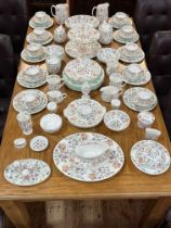 Minton Haddon Hall table service, approximately 100 pieces.