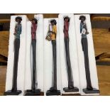 Set of five tall contemporary jazz band figures.