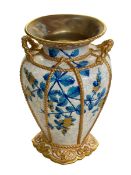 Royal Worcester gilded vase, 19cm.