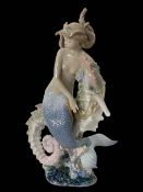 Lladro figurine 'Beneath the Waves', 31cm.