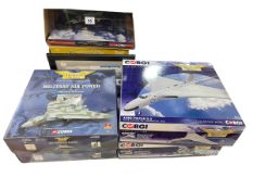 Collection of Corgi aviation military models including limited edition Avro Vulcan B2,