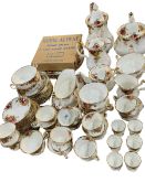 Collection of Royal Albert Old Country Roses including teapots, approximately 55 pieces.