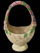 Clarice Cliff 'My Garden' basket, 38cm.