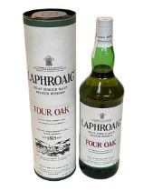 Laphroaig Four Oak Islay Single Malt Scotch Whisky, 1 litre.
