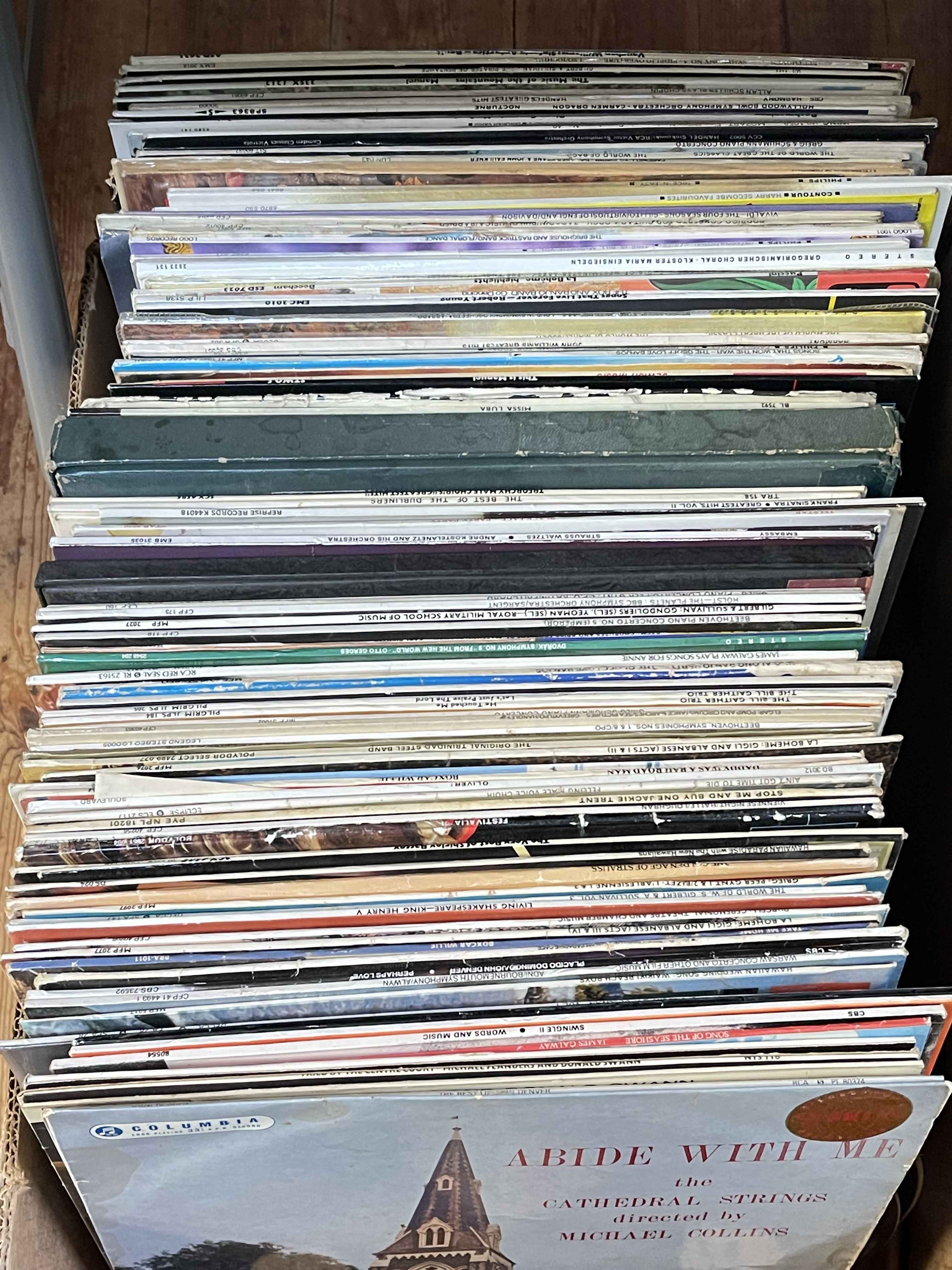 Two boxes of LP records and singles. - Image 2 of 3