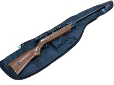 Westlake .22 calibre air rifle with sight and bag.