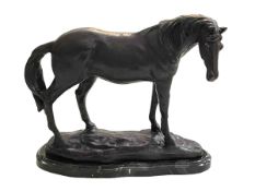 Bronze horse sculpture, 22cm.
