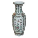 Large Chinese vase with floral design, 63cm.