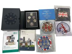 Royal Mint coin packs inc 2019 Celebrating 50 Years of the fifty pence inc Kew Gardens,