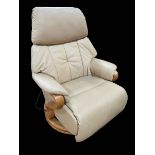 Himolla leather electric reclining chair.