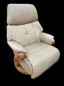 Himolla leather electric reclining chair.