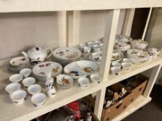 Large collection of Royal Worcester Evesham tableware.