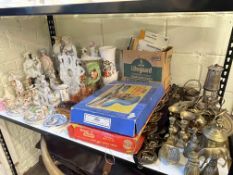 Victorian Staffordshire figures, bisque figures, Hornby Dublo and Triang railway sets,