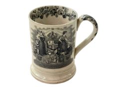 19th Century Oddfellows Manchester Unity mug.