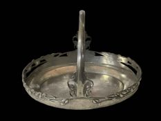 Liberty pewter basket, numbered 0359 23.5cm across.