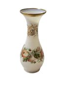 Victorian opaline glass vase, 25cm.