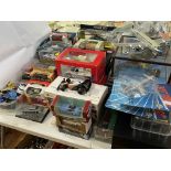 Large collection of model vehicles, Corgi and other model aircraft.