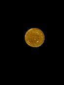 Charles III gold 1/10th Britannia coin, 2023.
