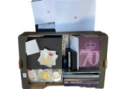 Collection of Westminister coin covers, gold plated coins, commemorative coin covers and cased,