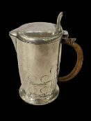 Liberty pewter lidded jug, numbered 0967 15.5cm.