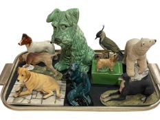 Sherratt & Simpson model dogs, large Sylvac terrier, Beswick and other models.