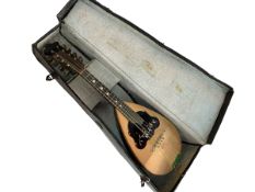 Italian mandolin, cased.