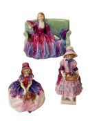 Three Royal Doulton figures, Sweet and Twenty, Great and Monica.