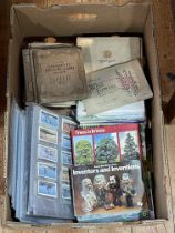 Various albums and loose cigarette cards.