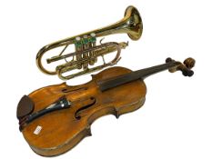 Violin and A Prelude by Bach trumpet.