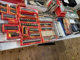 Large collection of Hornby model railway including Steam and Electric Locos,
