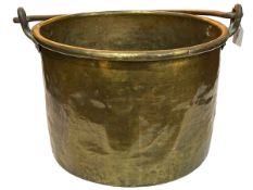 Brass two handled log bin, 33cm.