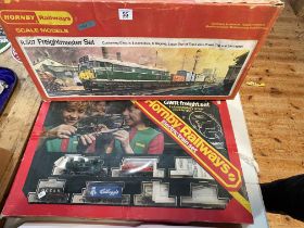 Hornby R.507 Freightmaster set and R.175 GWR Freight set.