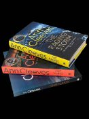 Ann Cleeves, Three Hardback Volumes with Dust Jackets and Two Signed, Shetland,