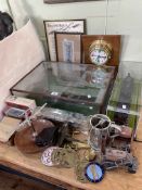 Collection of Railway and Aviation interest including J & J Cash woven picture, medals, models,