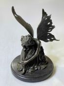 Bronze winged fairy, 24cm high.