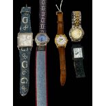 Five wristwatches including Swatch and Swiss Military. *Sold for the 100% benefit of St.