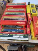 Hornby Loco and Tender, Diesel Loco, assorted carriages, Tri-Ang Wrenn Loco,