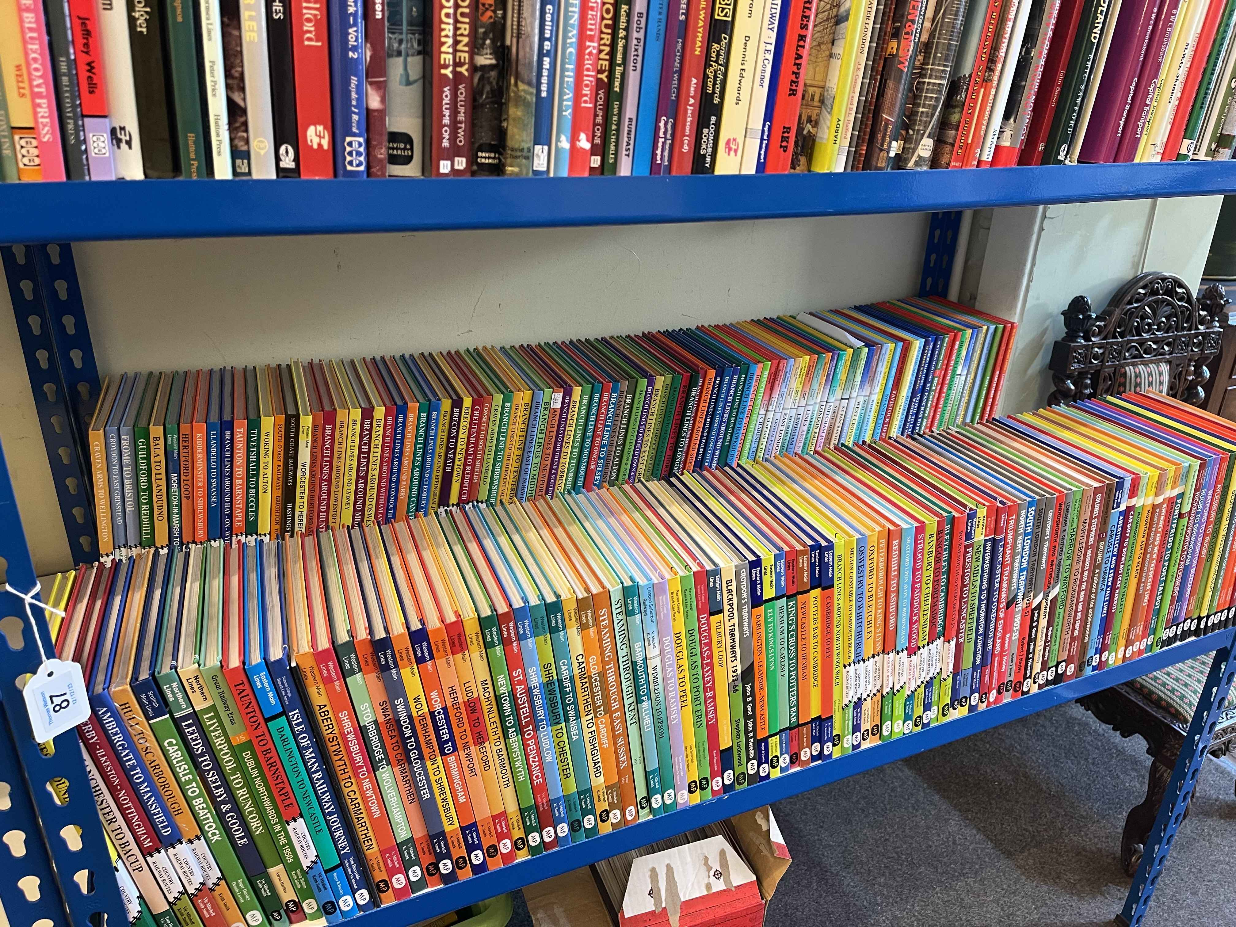 Large collection of Middleton Press hardback railway books.
