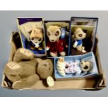 A box containing a Bear Factory limited edition teddy bear, tagged,