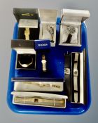 A tray containing a collection of boxed and unboxed lady's wristwatches including Timex, Sekonda,