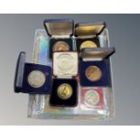 A collection of assorted medals commemorating the York Putney Bridge, National Balloon Championship,