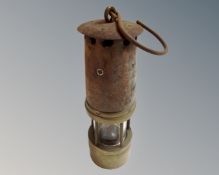 A vintage Patterson's miner's lamp