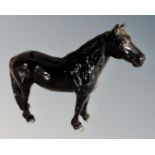 A Beswick black Fell pony 1647.