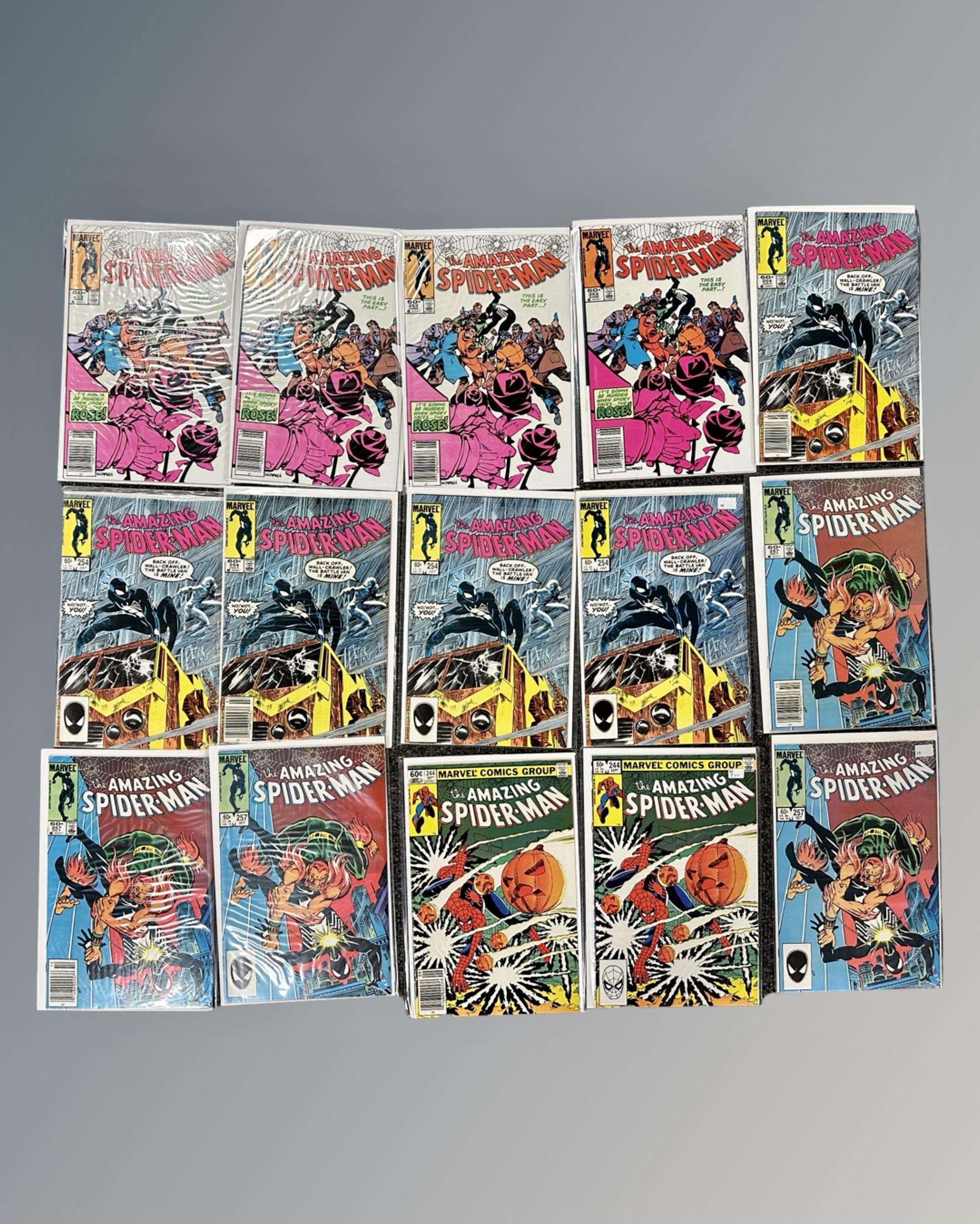 A box containing a large collection of Marvel's The Amazing Spider-Man comics. - Image 10 of 12